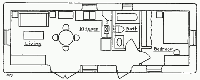 Проект растущего дома Sweet Spot, план основной части