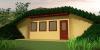 Заглублённый землебитный дом Earth Lodge, южный фасад