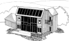 Гибридный солнечный дом в Вирджиния-Бич, разрез