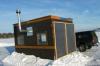 Домик для зимней рыбалки с солнечным обогревом, внешний вид